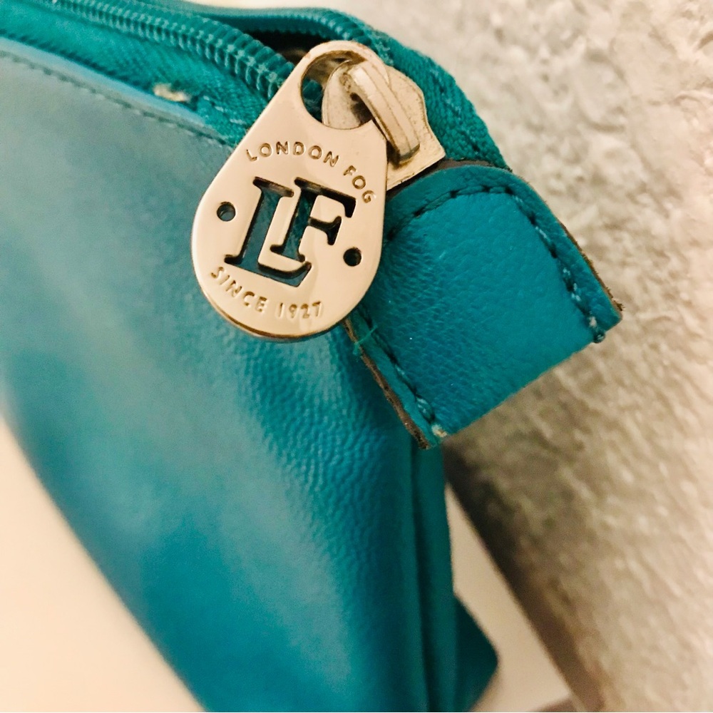 London Fog Teal Clutch or Cosmetic Bag